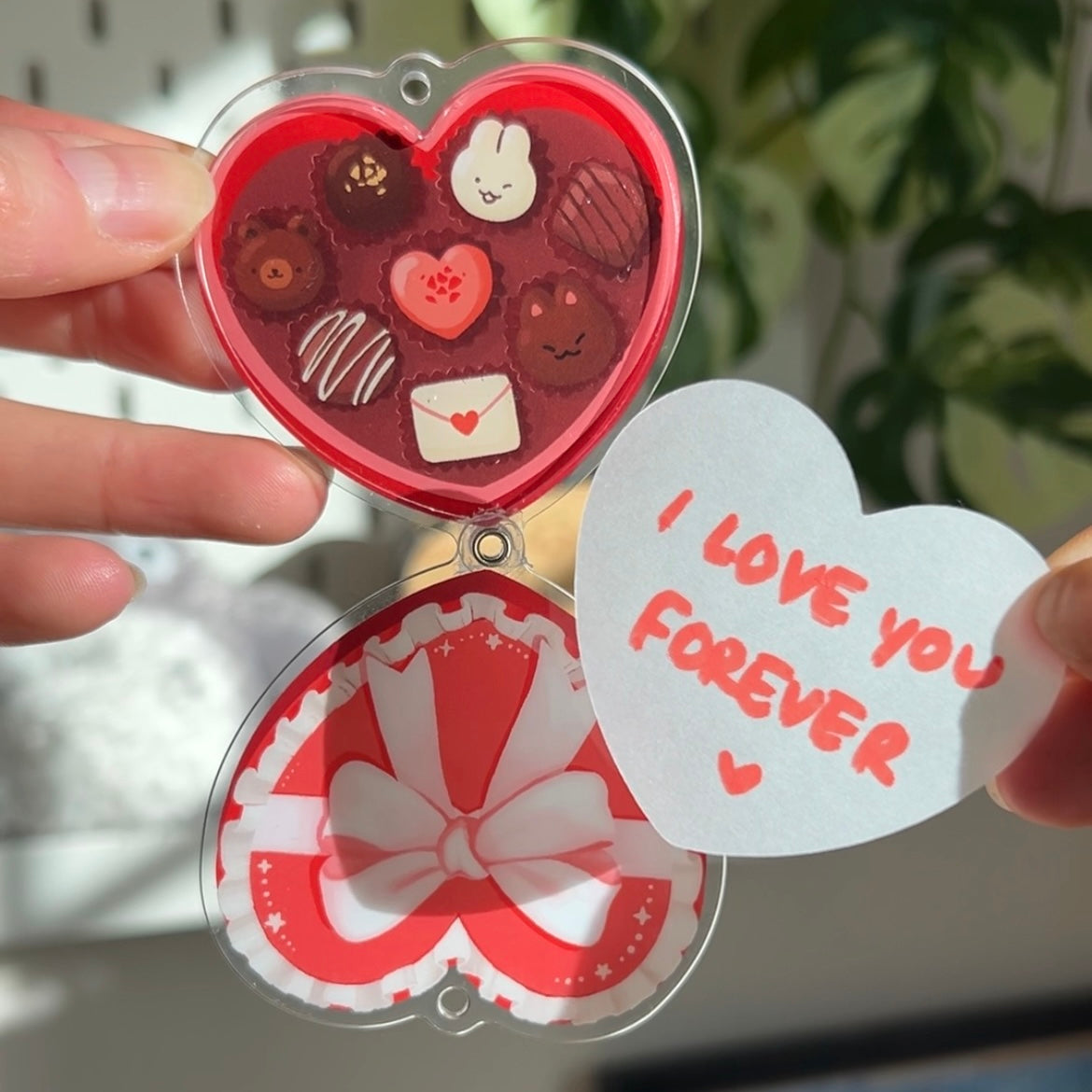 Sweet Valentine | acrylic keychain – Bunny Bun Bakery