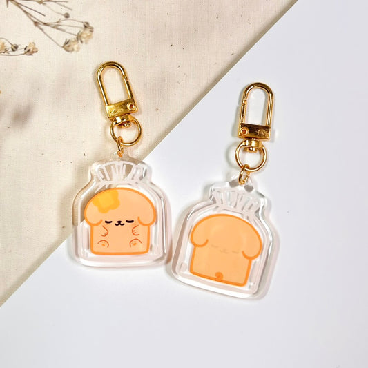 Crumbs & Maple Bread Bag | Acrylic Keychain
