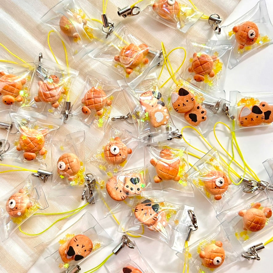 Animal Bakery | Handmade Bread Shaker Phone Charm Keychain