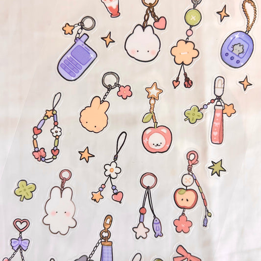 Trinket Collector | clear glossy sticker sheet