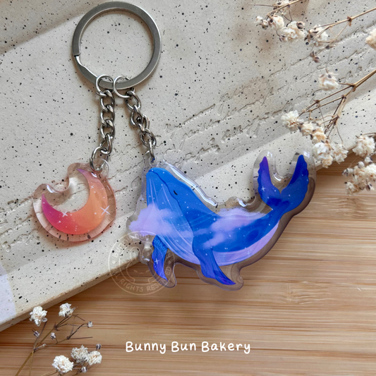 Whale Wishes Keychain Wrist Lanyard