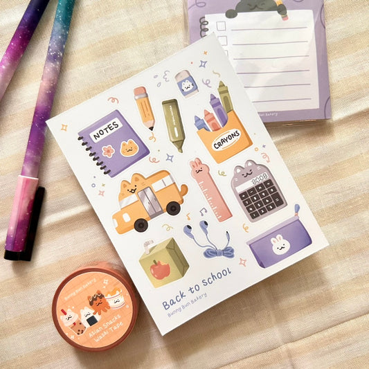Back To School | Matte Vinyl Sticker Sheet