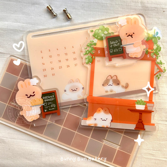 Inside Bunny Bun Bakery | Never Expiring Calendar Standee