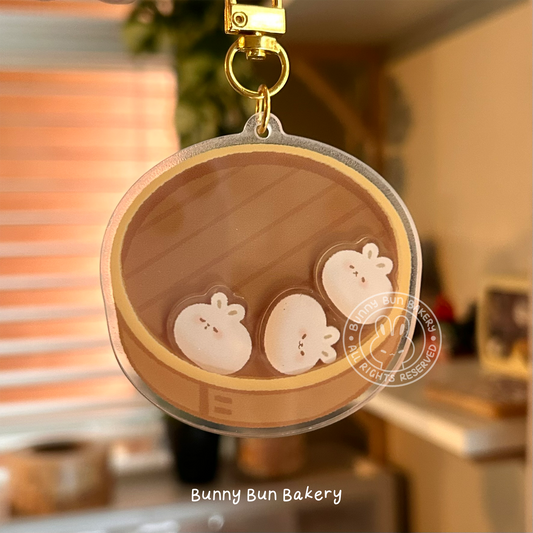 Bunny Bao Bao Shaker Keychain
