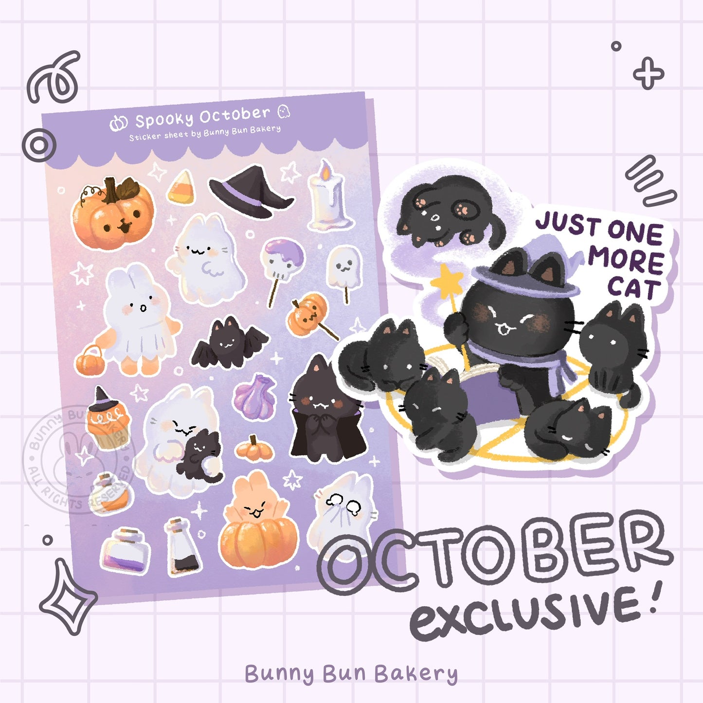 Spooky October | october halloween exclusive stickers