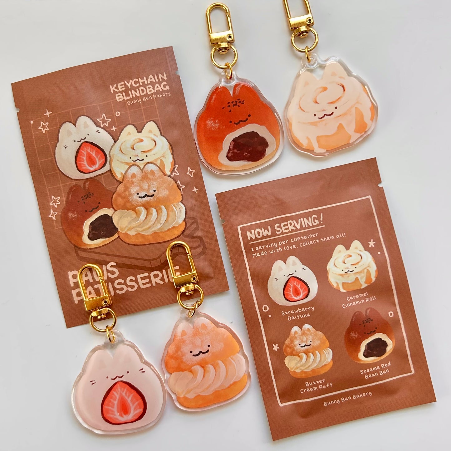 Paws Patisserie | acrylic keychain blind bag