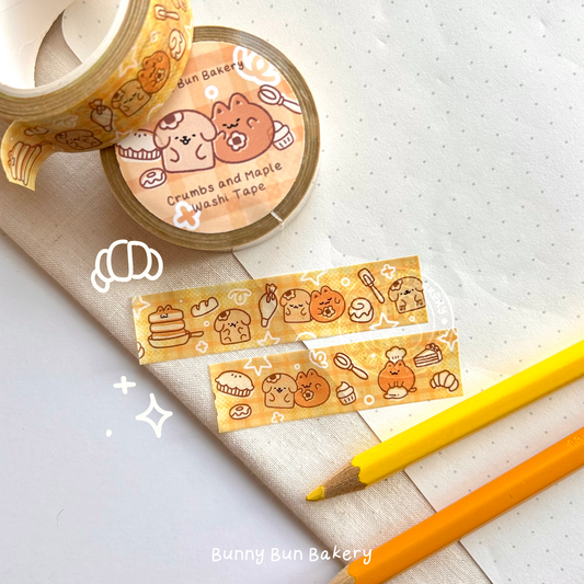 Crumbs and Maple Washi Tape
