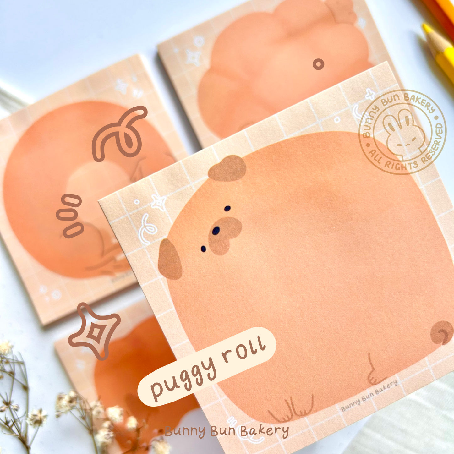 Bakery Pups Sticky Notes