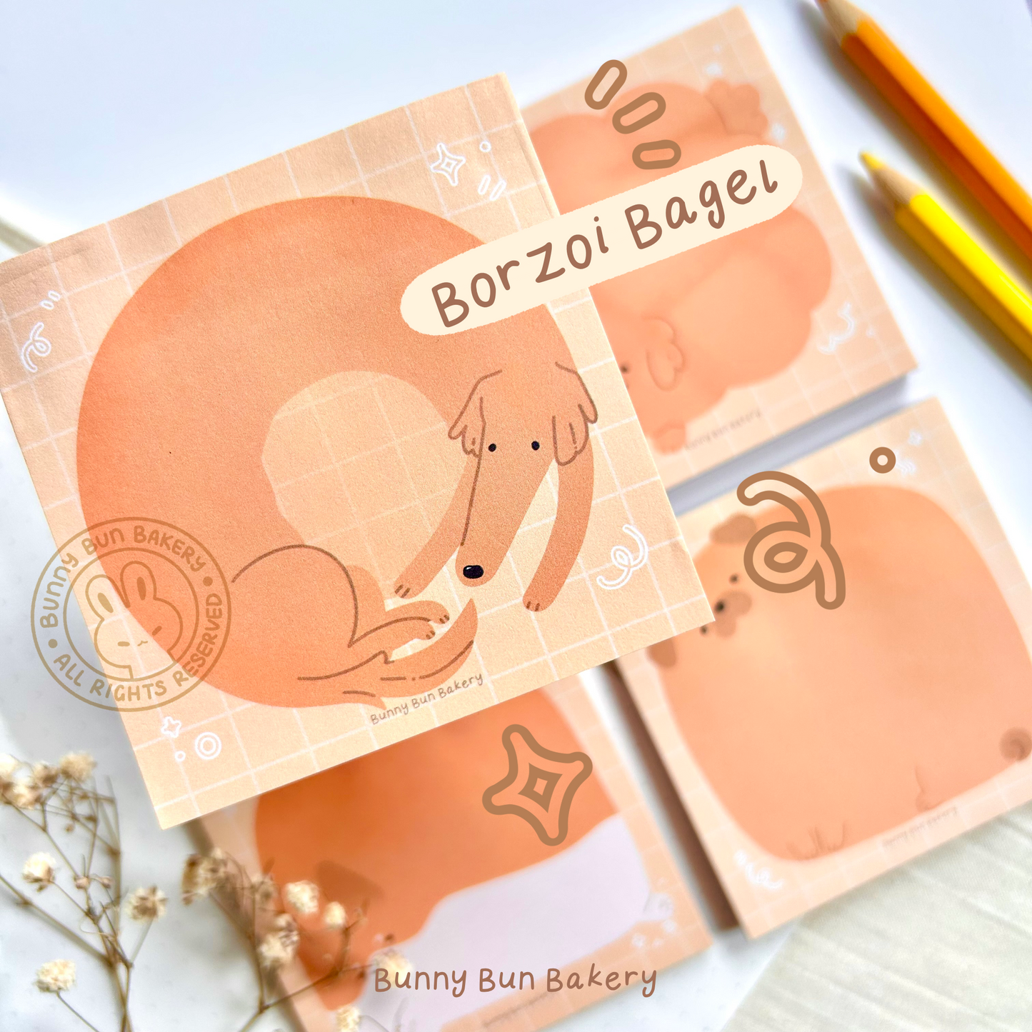 Bakery Pups Sticky Notes