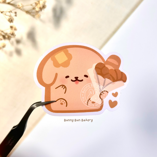 Crumbs & Maple | water resistant matte vinyl sticker