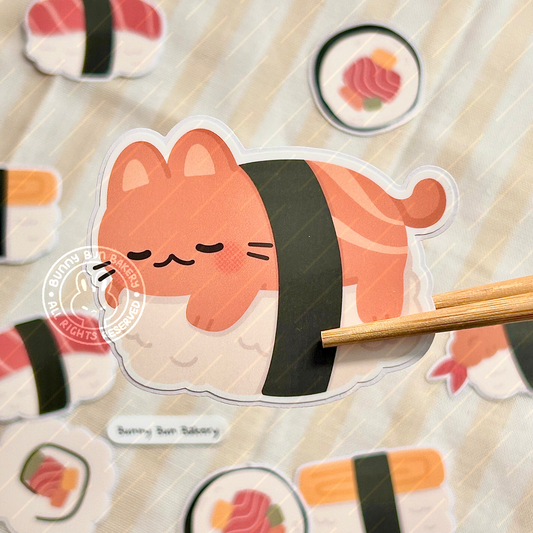 Meowki Rolls Party | Glossy Vinyl Stickers