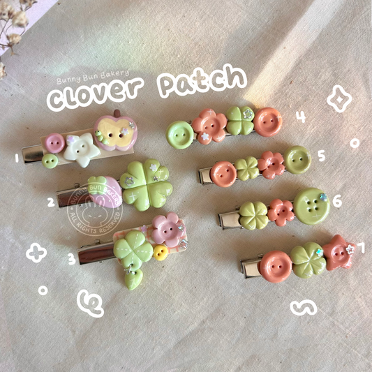 Buttons & Critters| Handmade Clay Hair Clips