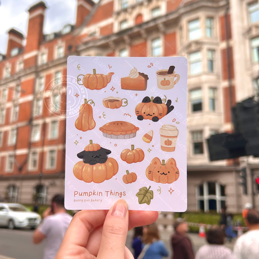 Pumpkin Things | Matte Vinyl Sticker Sheet