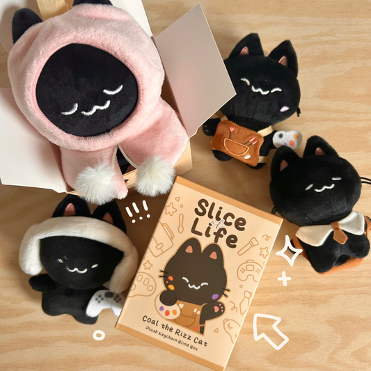 Coal the Rizz Cat | Slice of Life Plush Blind Box