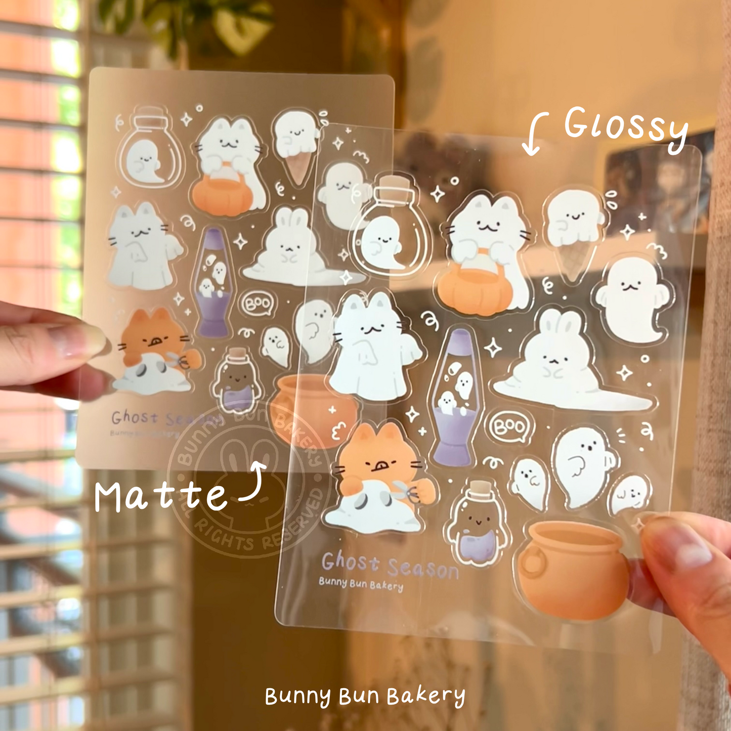 Ghost Season | Matte Semi-Transparent Sticker Sheet