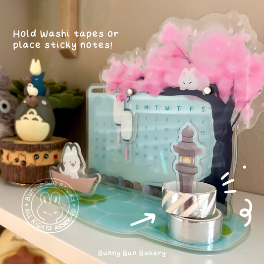 Pink Sakura Pond | Never Expiring Calendar Standee