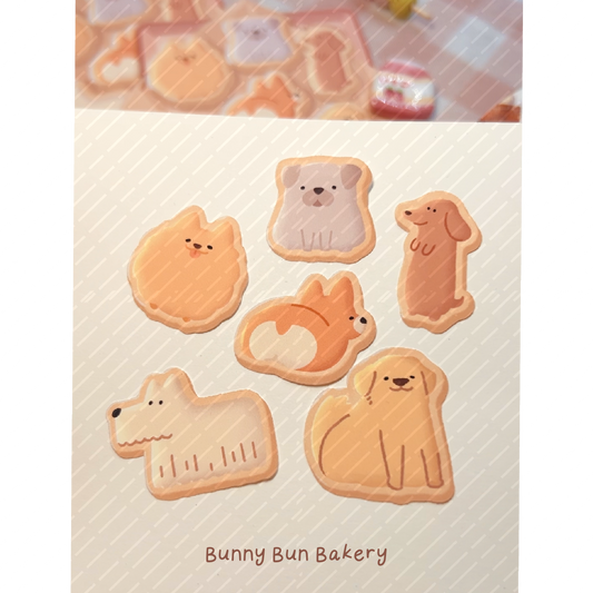 Doggie Animal Cookies | Matte Sticker Sheet