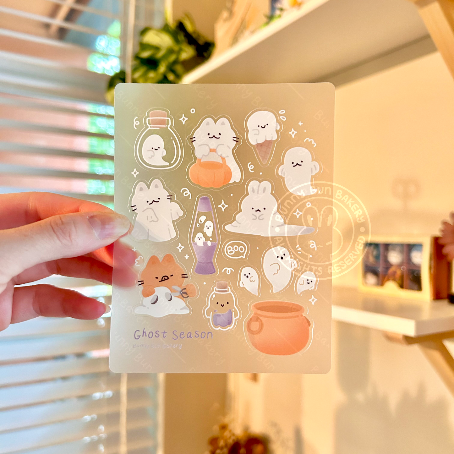 Ghost Season | Matte Semi-Transparent Sticker Sheet