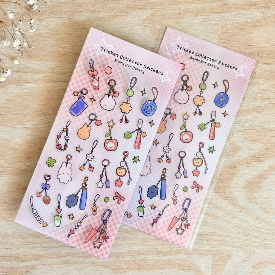 Trinket Collector | clear glossy sticker sheet