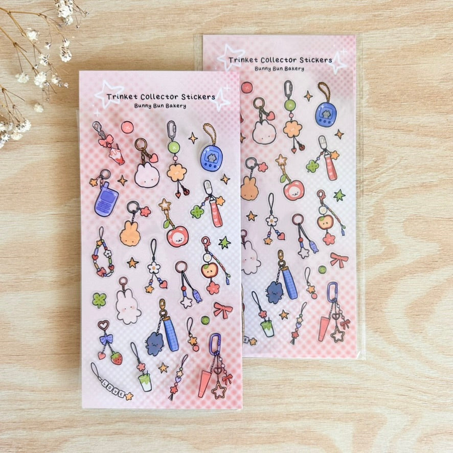 Trinket Collector | clear glossy sticker sheet