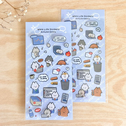 Work Life | clear glossy sticker sheet