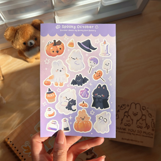 Spooky October | october halloween exclusive stickers