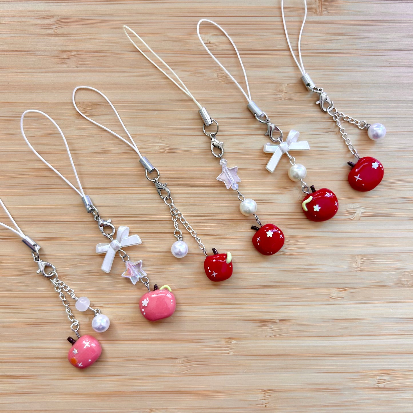 Applecore | Handmade Clay Phone Charm