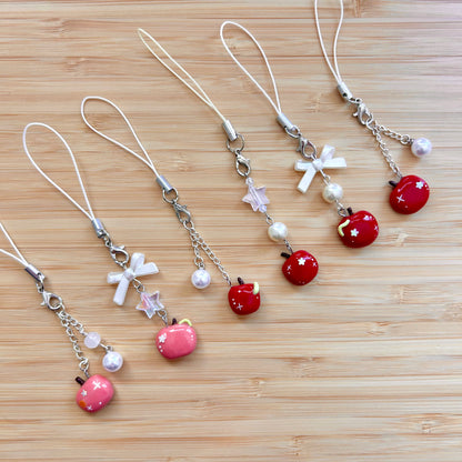 Applecore | Handmade Clay Phone Charm