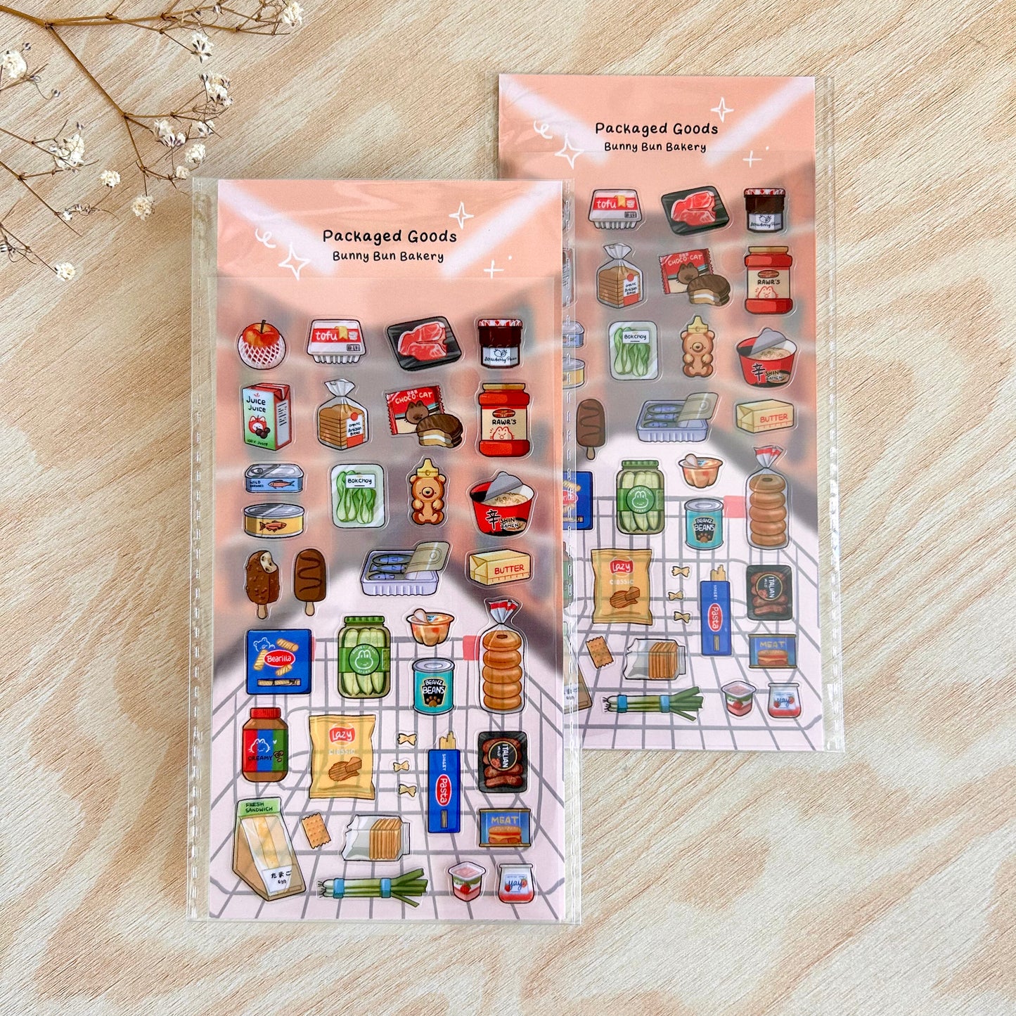 Packaged Goods| clear glossy sticker sheet