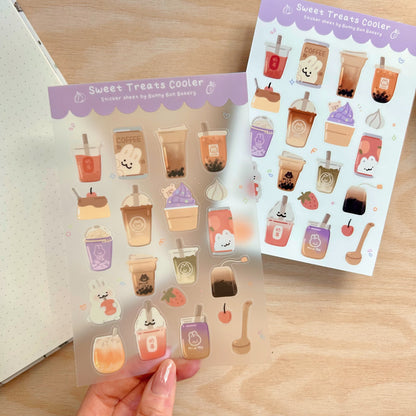 Sweet Treats Cooler | matte vinyl & clear glossy