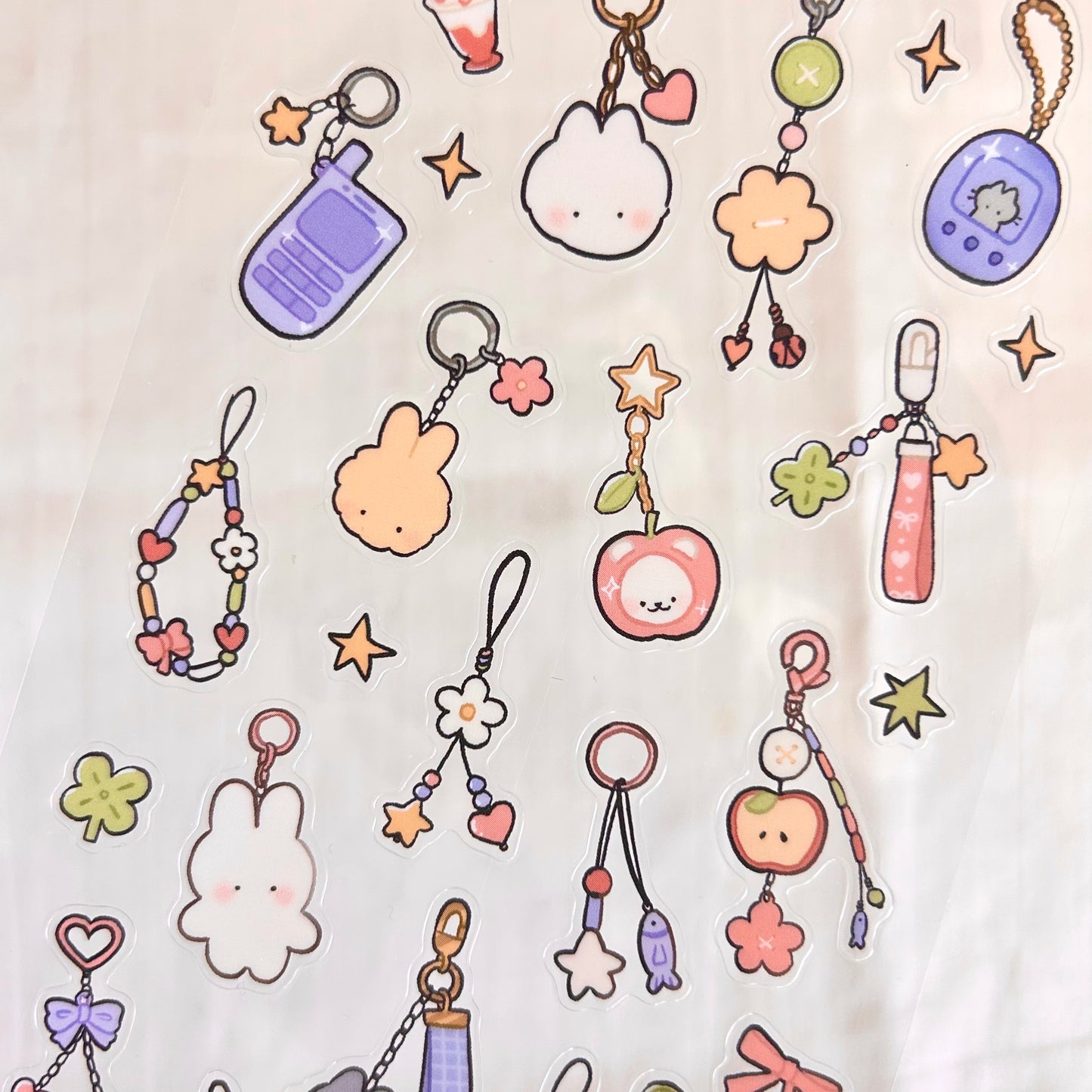 Trinket Collector | clear glossy sticker sheet