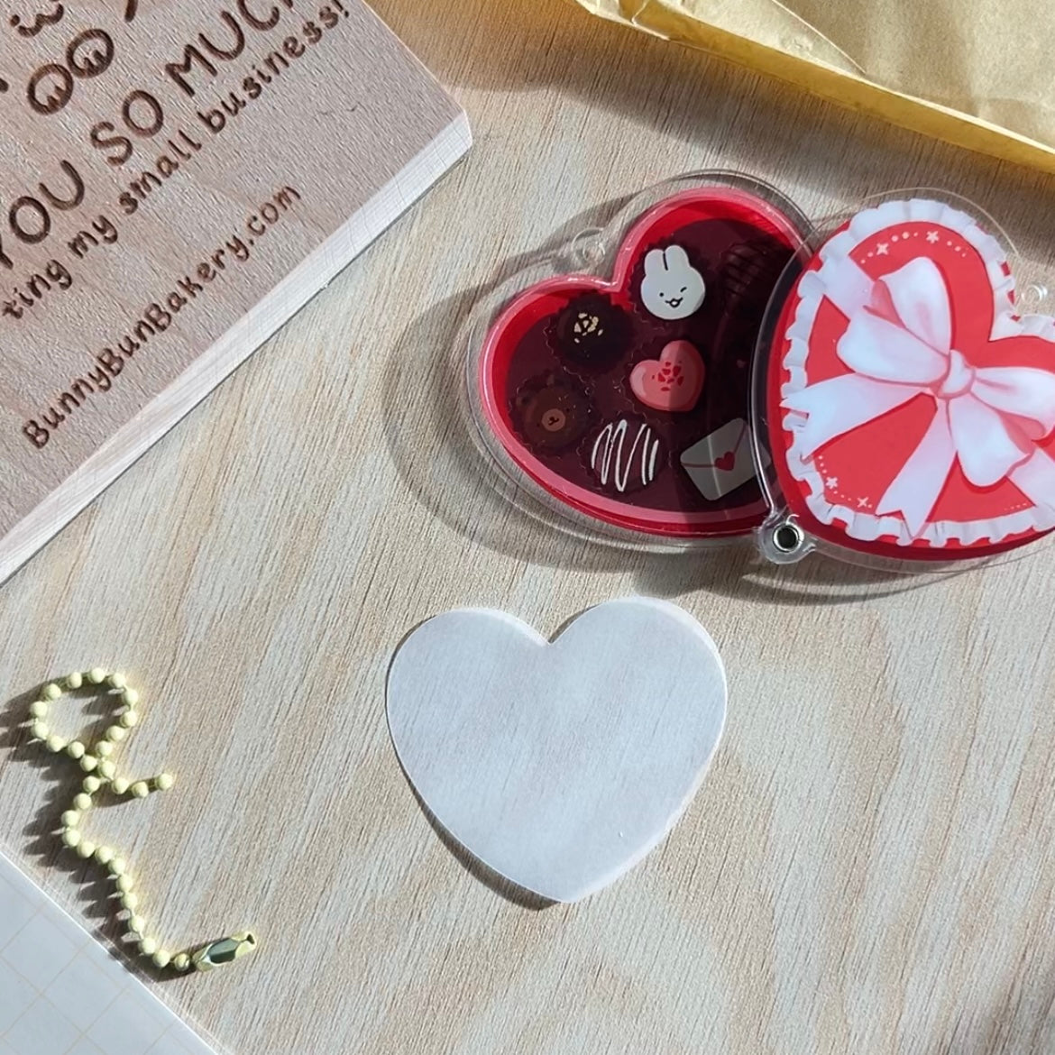 Sweet Valentine | acrylic keychain – Bunny Bun Bakery