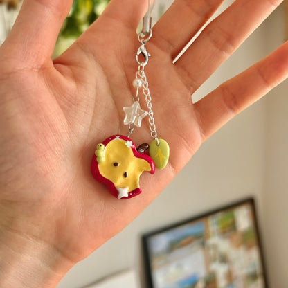 Applecore | Handmade Clay Phone Charm