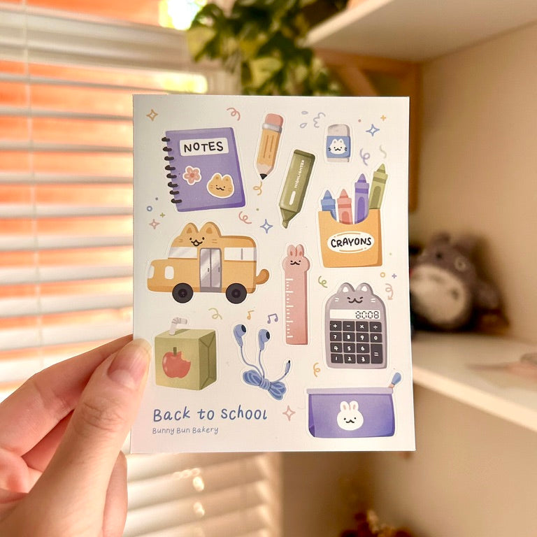 Back To School | Matte Vinyl Sticker Sheet