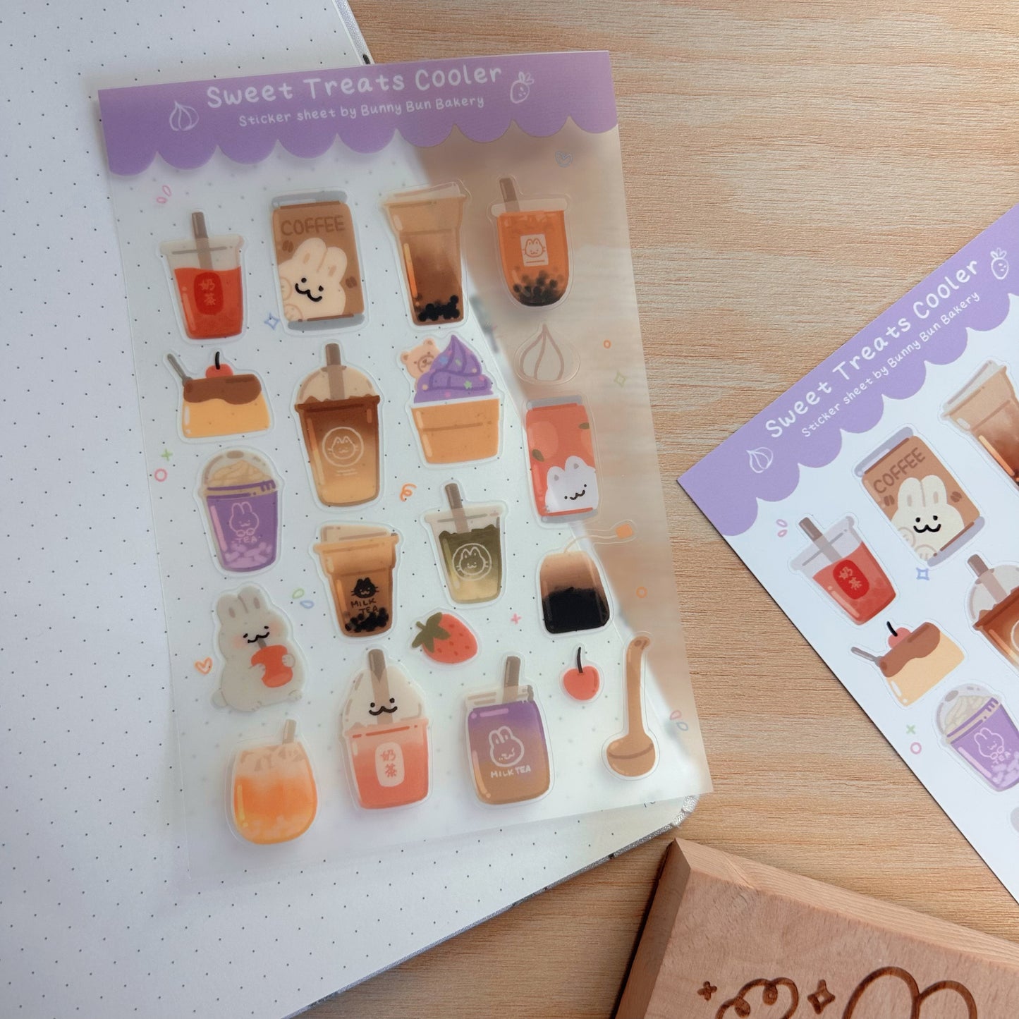 Sweet Treats Cooler | matte vinyl & clear glossy