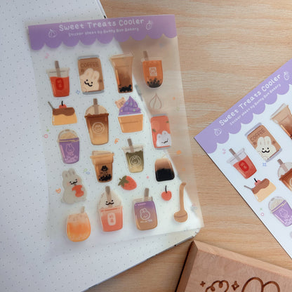 Sweet Treats Cooler | matte vinyl & clear glossy