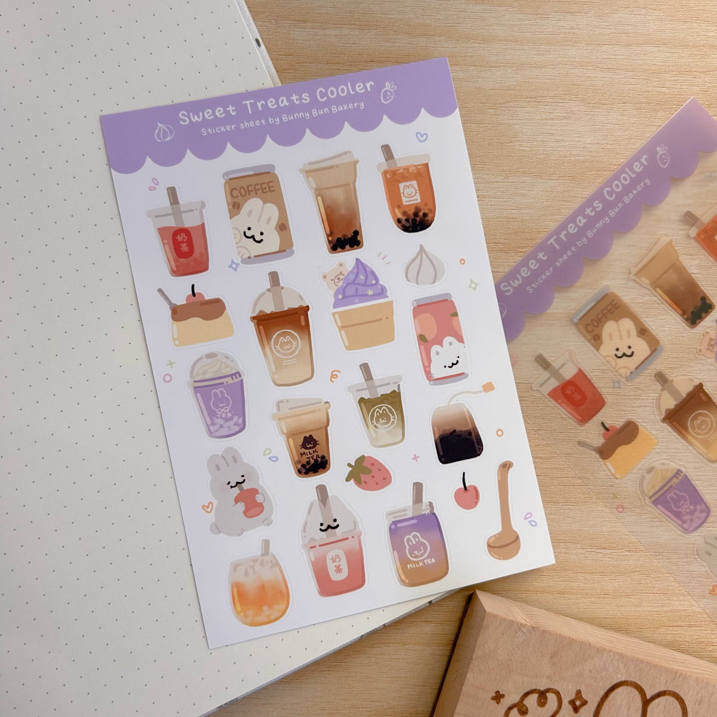 Sweet Treats Cooler | matte vinyl & clear glossy