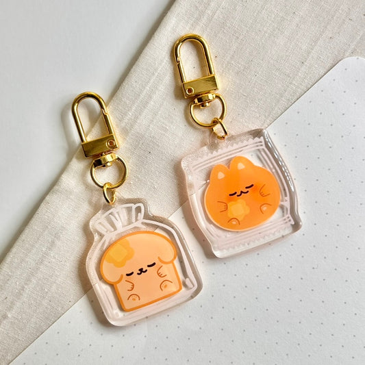 Crumbs & Maple Bread Bag | Acrylic Keychain