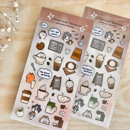 Coffee Lover | clear glossy sticker sheet