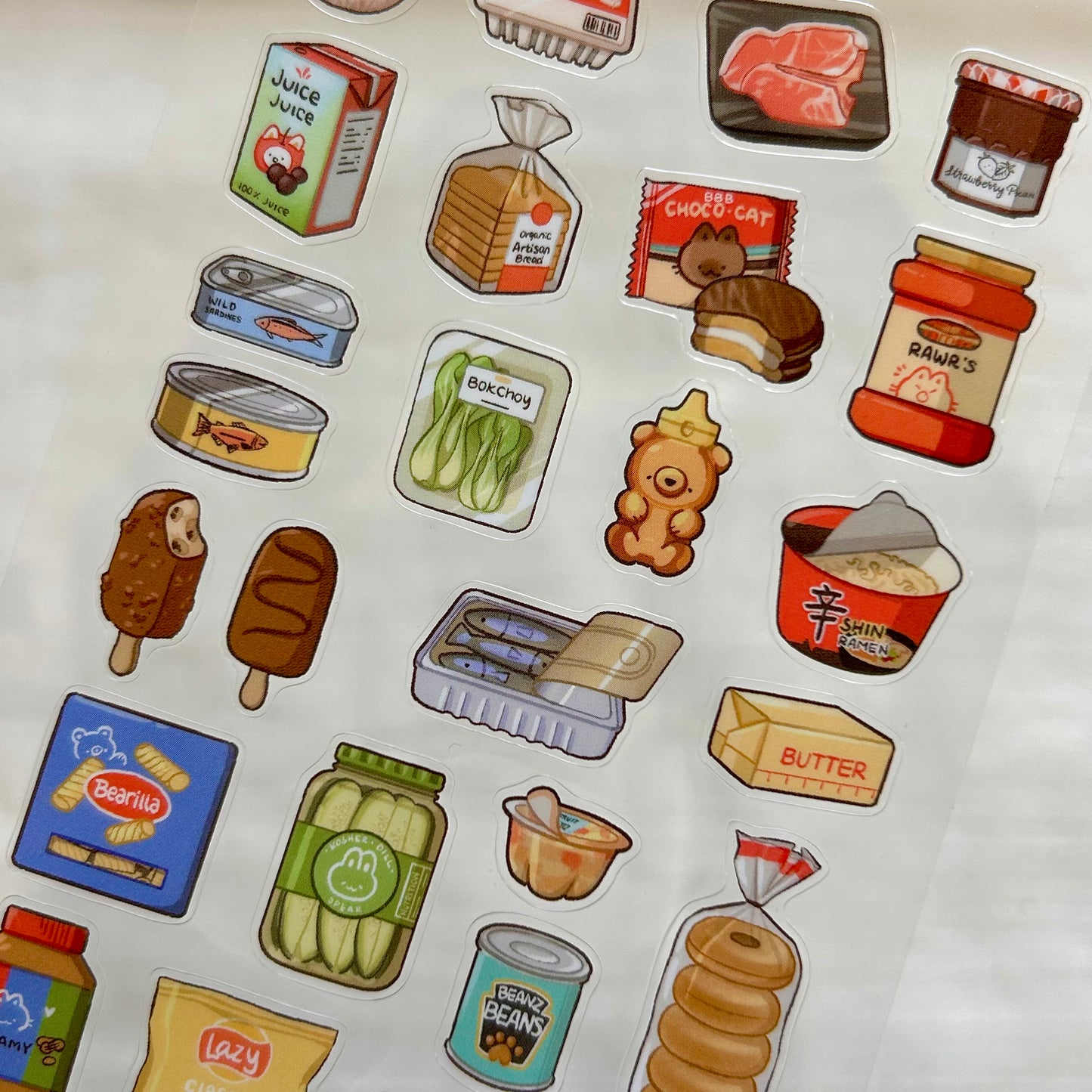 Packaged Goods| clear glossy sticker sheet