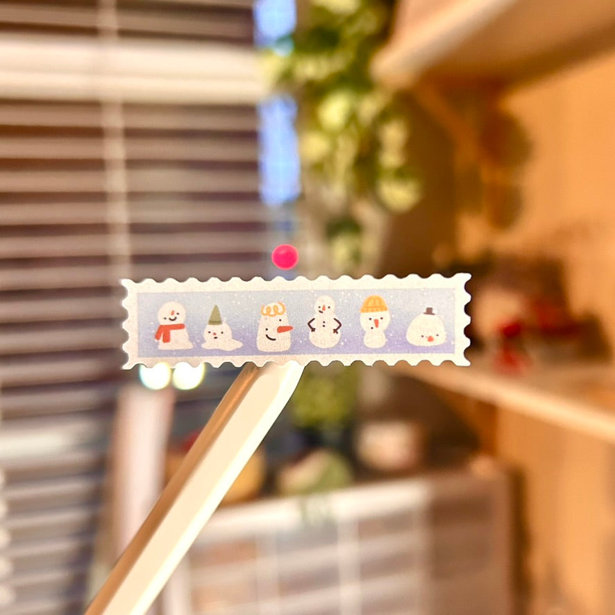 Festive Holiday Stamps | Matte vinyl sticker sheet