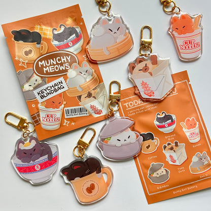 Munchy Meows | acrylic keychain blind bag