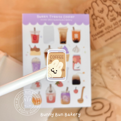 Sweet Treats Cooler | matte vinyl sticker sheet