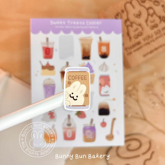 Sweet Treats Cooler | matte vinyl sticker sheet