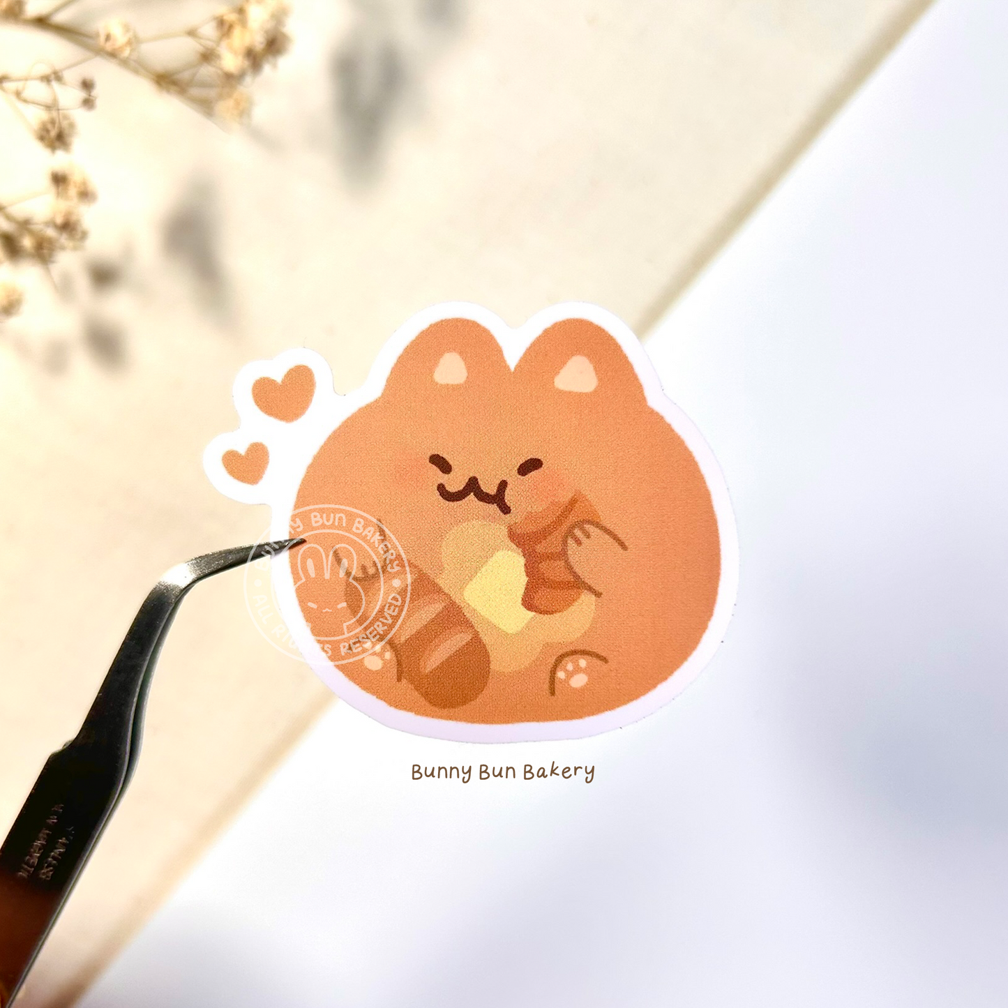 Crumbs & Maple | water resistant matte vinyl sticker