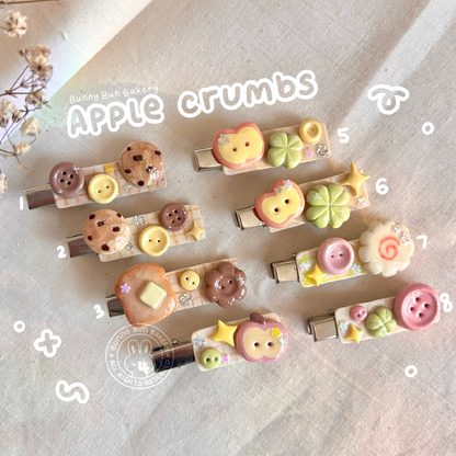 Buttons & Critters| Handmade Clay Hair Clips