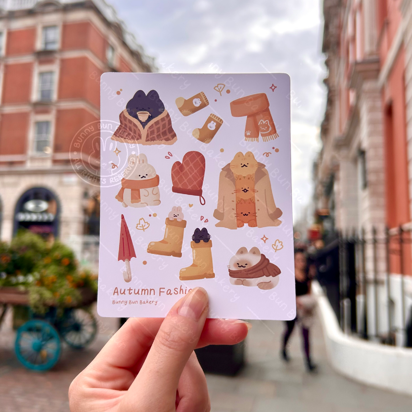 Autumn Fashion | Matte Vinyl Sticker Sheet