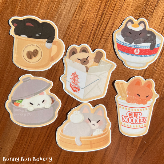 Munchy Meows | Glossy Vinyl Stickers