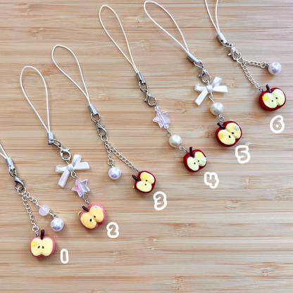 Applecore | Handmade Clay Phone Charm