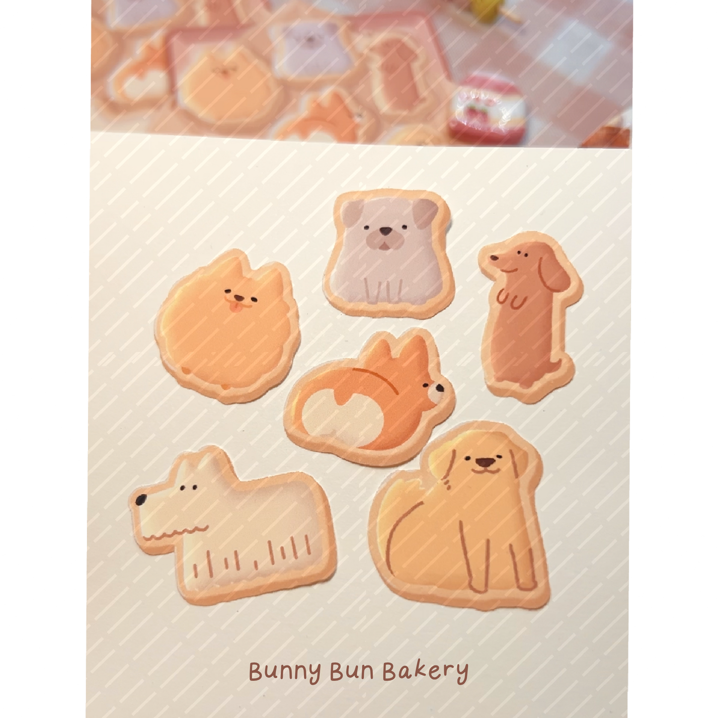 Doggie Animal Cookies | Matte Sticker Sheet